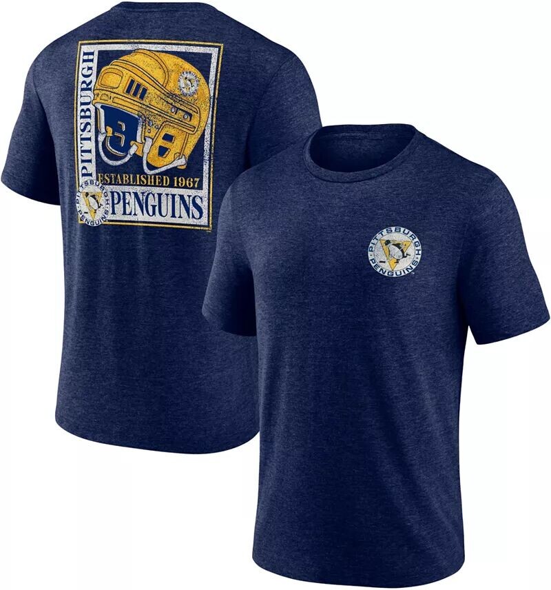 

Винтажная темно-синяя футболка NHL Pittsburgh Penguins Tri-Blend