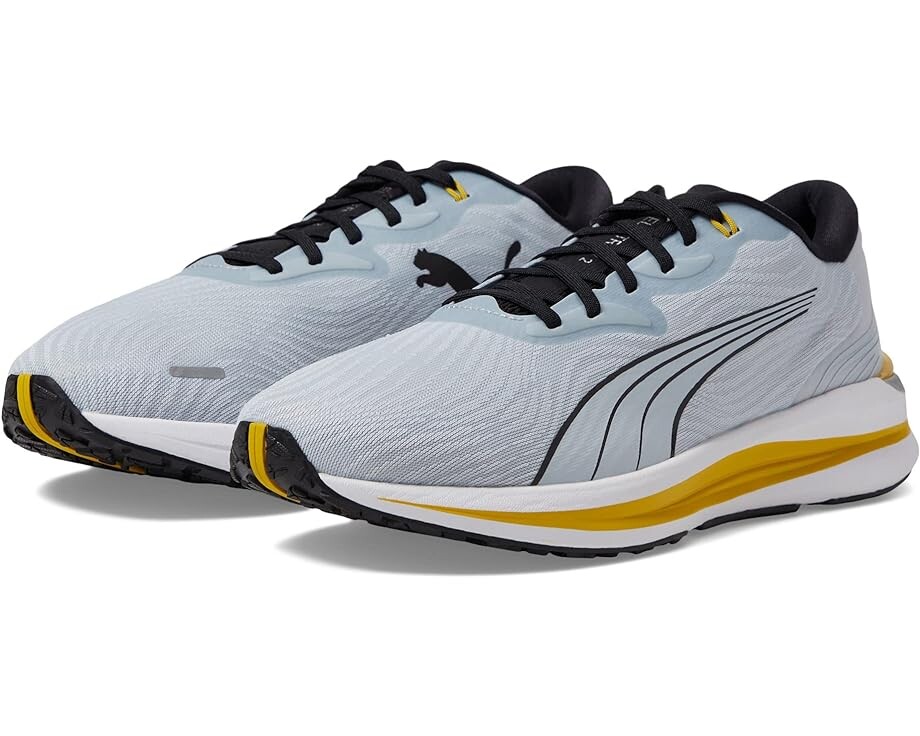 Кроссовки PUMA Electrify Nitro 2, цвет Platinum Gray/Puma Black/Fresh Pear кроссовки puma x ray millennium white ebony black platinum gray salmon lake blue