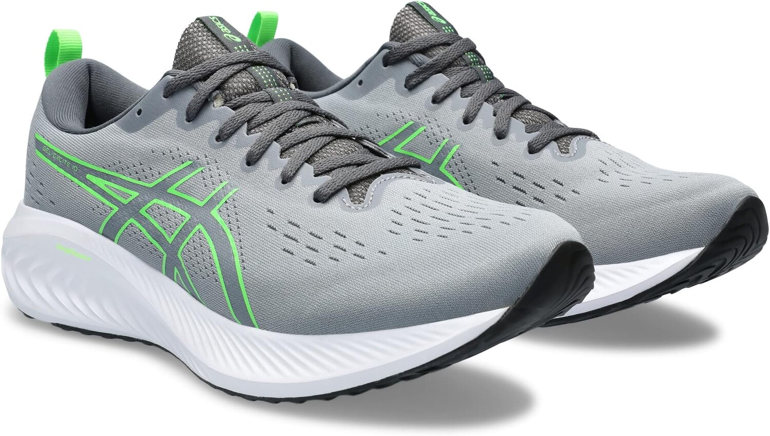 

Кроссовки GEL-Excite 10 ASICS, цвет Sheet Rock/Green Gecko