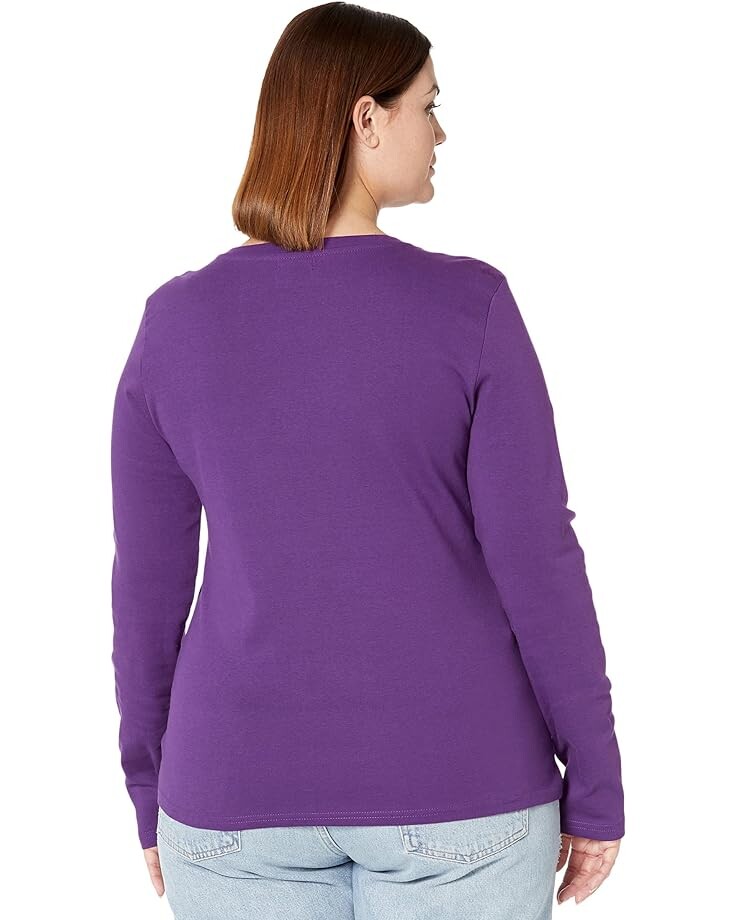 

Футболка U.S. POLO ASSN. L/S V-Neck Rib Knit Tee, цвет Kingston Purple