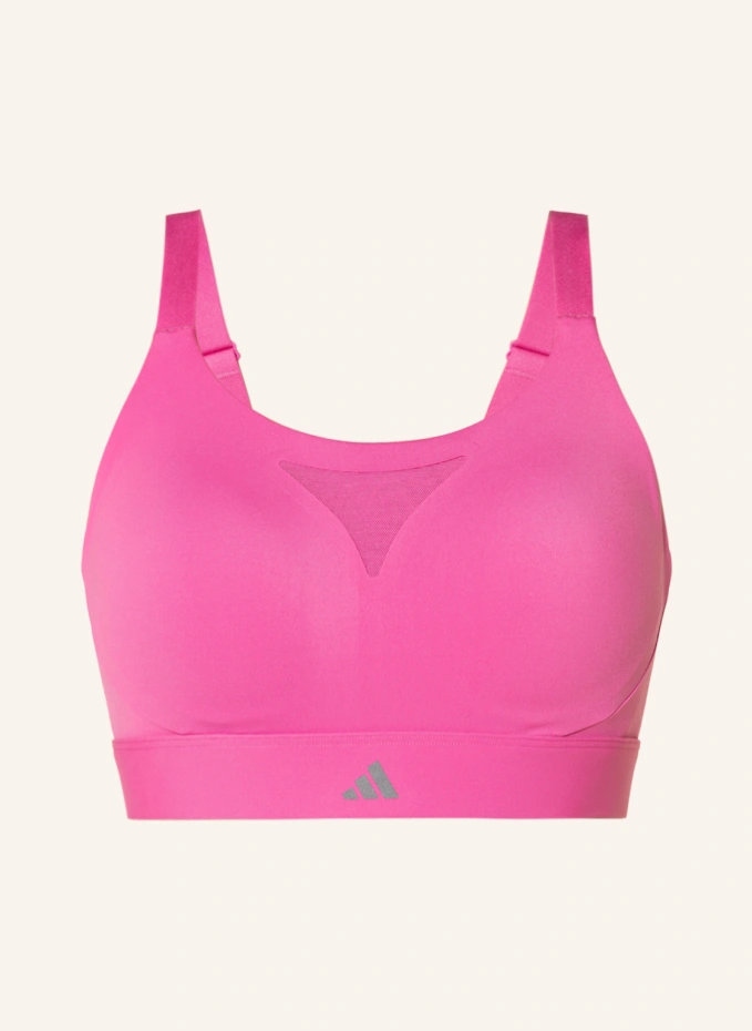 

Спортивный бюстгальтер с сеткой tlrd impact training Adidas, розовый