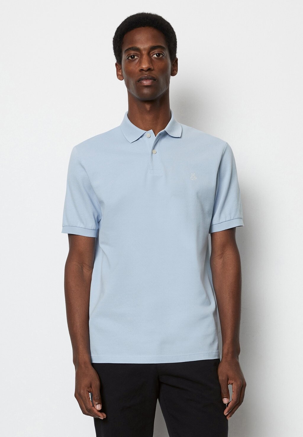 

Рубашка-поло SHORT SLEEVE BUTTON PLACKET SLITS Marc O'Polo, цвет homestead blue