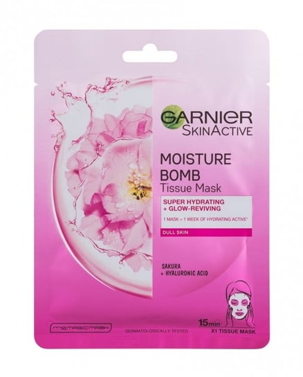 Маска для лица, 1 шт. Garnier, SkinActive Moisture Bomb Sakura