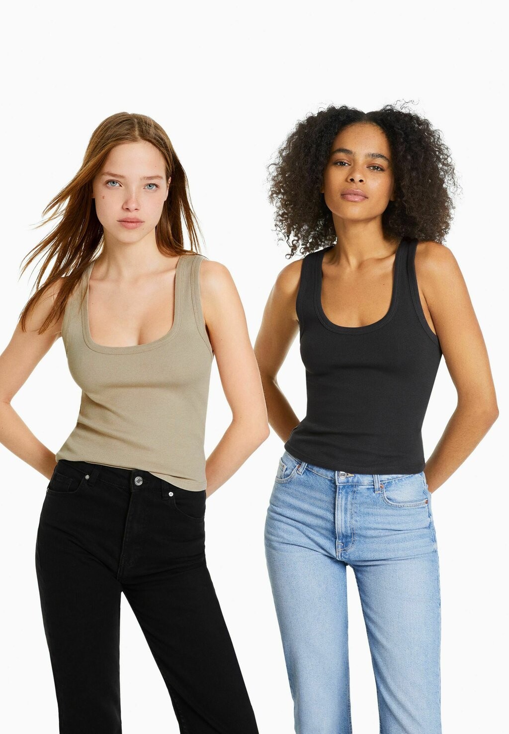

Топ Bershka, белый