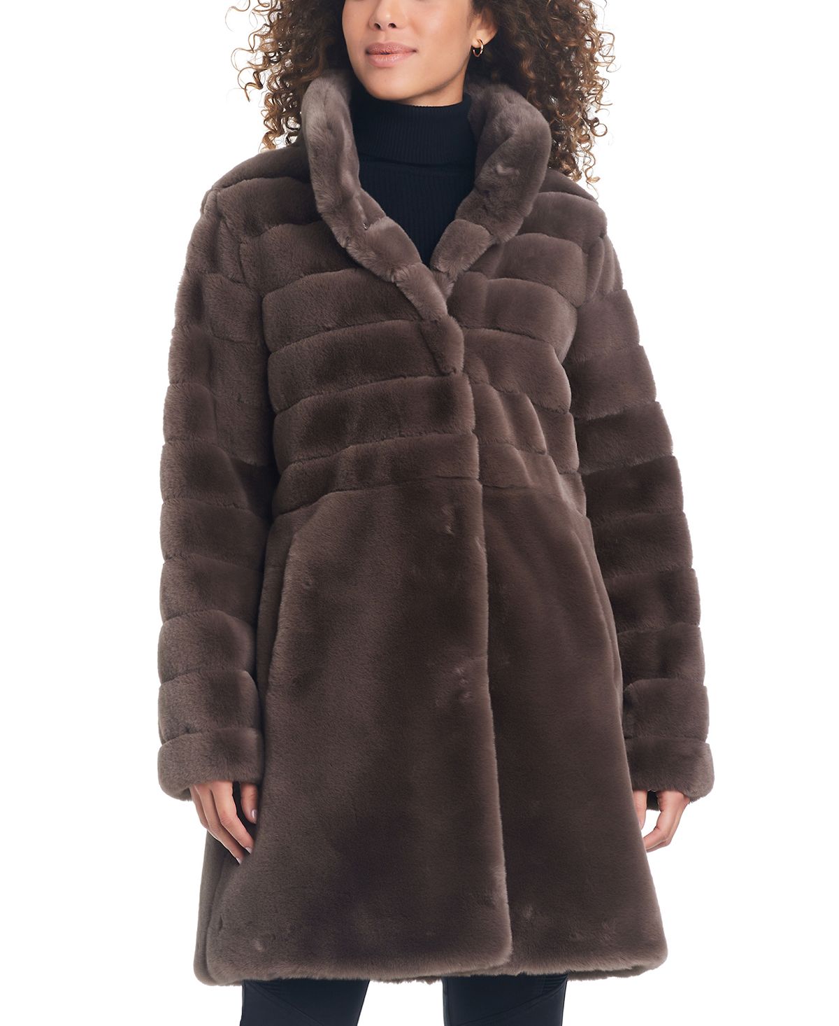Женское пальто из искусственного меха Jones New York фотографии