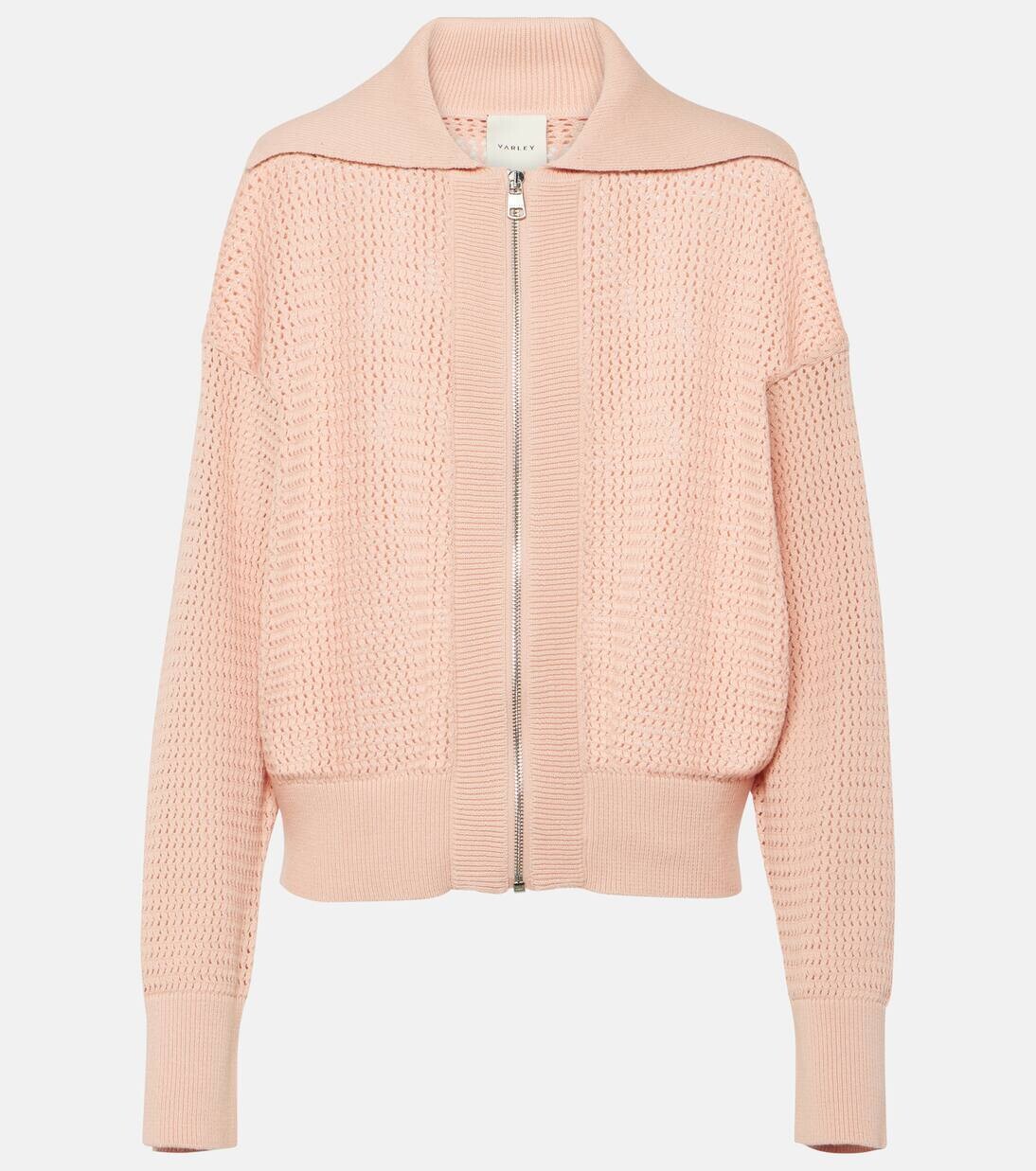 

Куртка Fairfield из хлопка ажурной вязки Varley, цвет rose smoke
