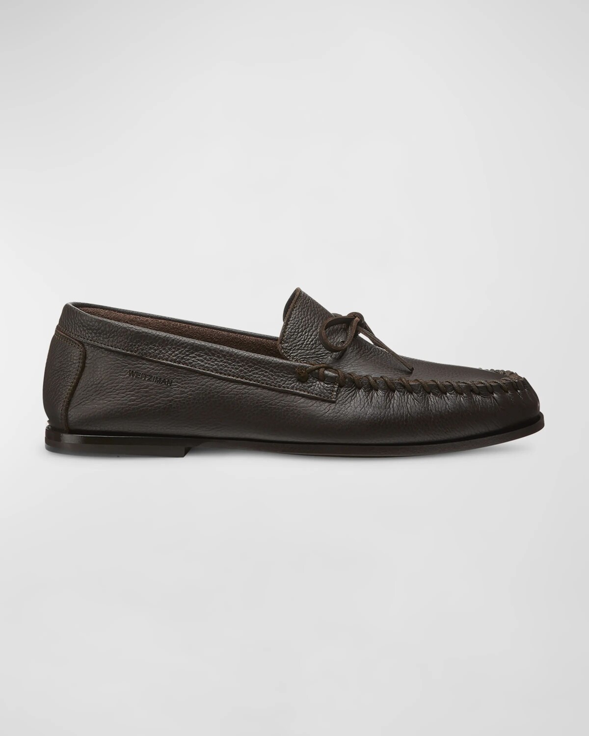 

Мужские мокасины Montauk из зерненой кожи Stuart Weitzman, цвет Dark Brown