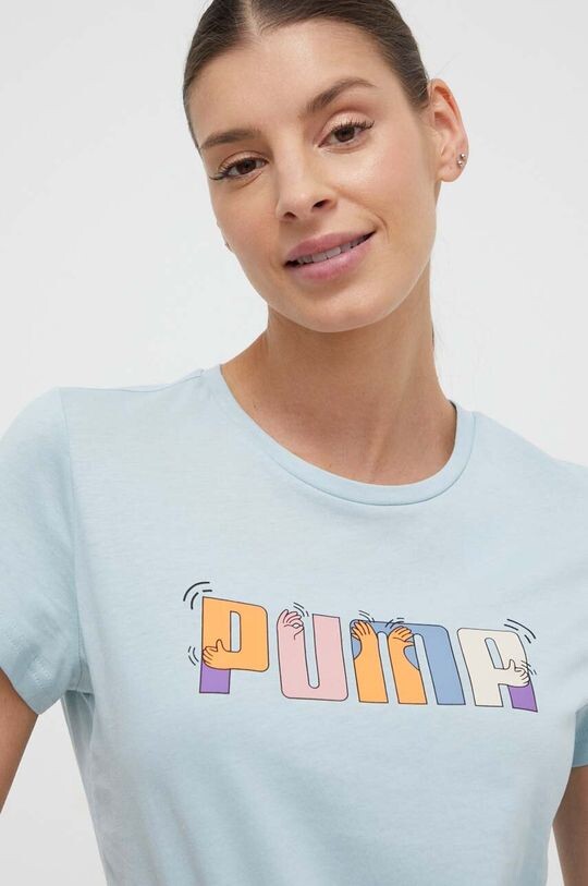 

Хлопковая футболка Puma, синий