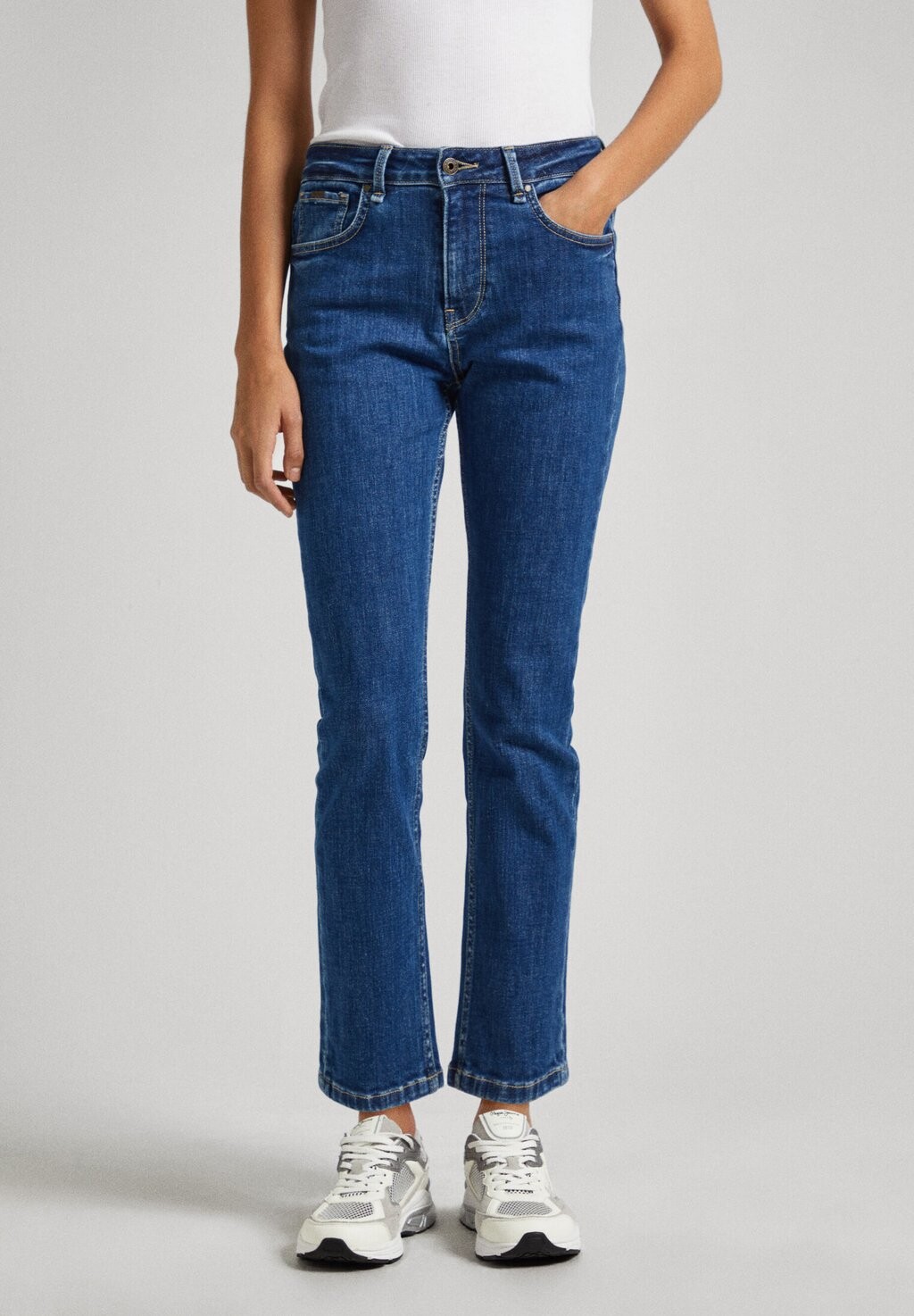 

Прямые джинсы Pepe Jeans, синий деним