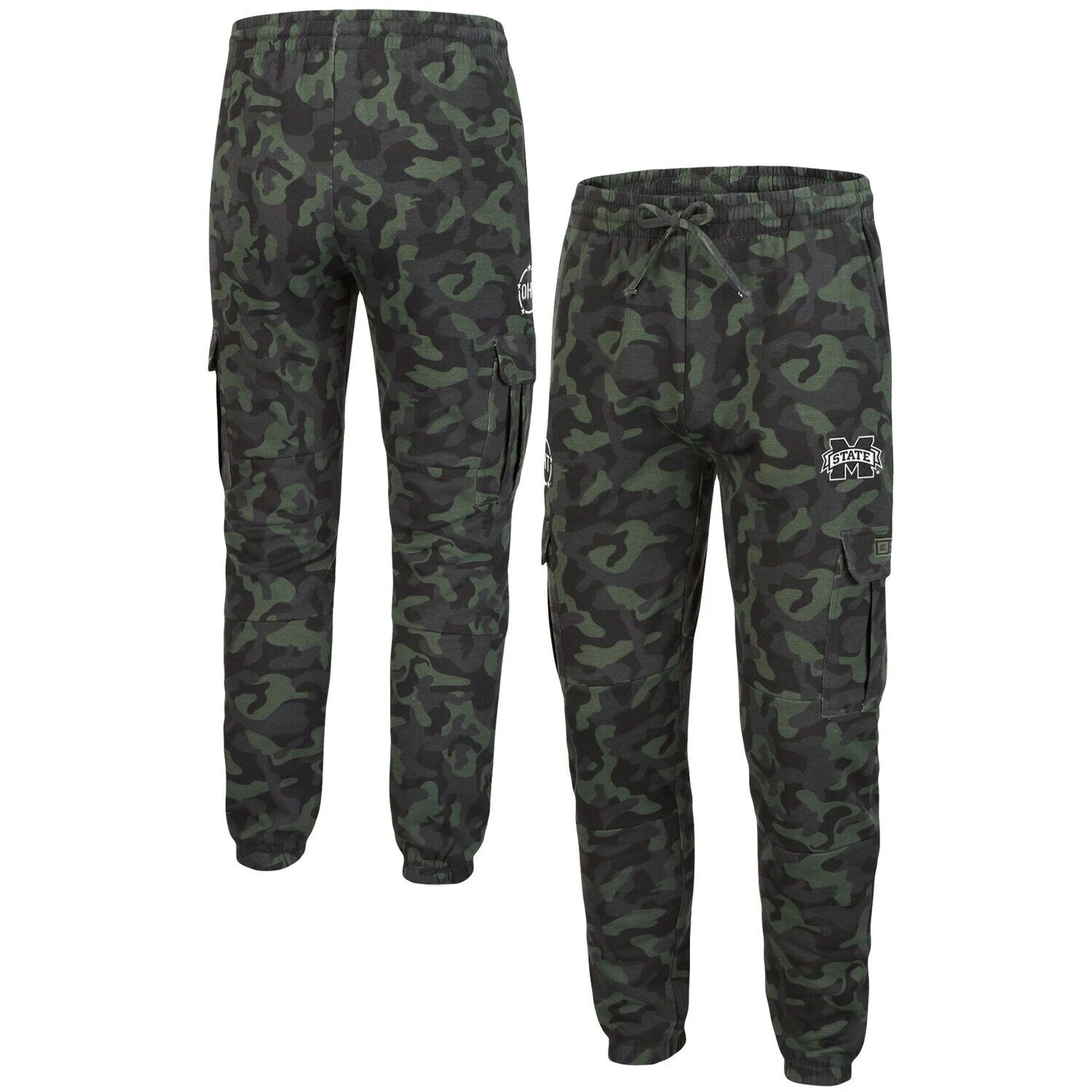 

Мужские флисовые брюки с камуфляжным принтом Mississippi State Bulldogs Logo OHT Military Appreciation Code Colosseum