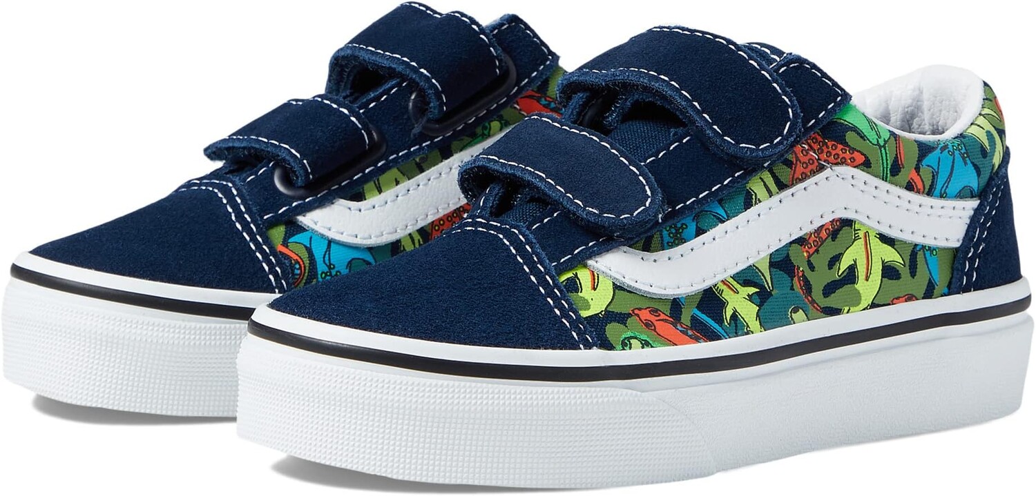 

Кроссовки Old Skool V Vans, цвет Glow Sharks Dress Blues/Multi