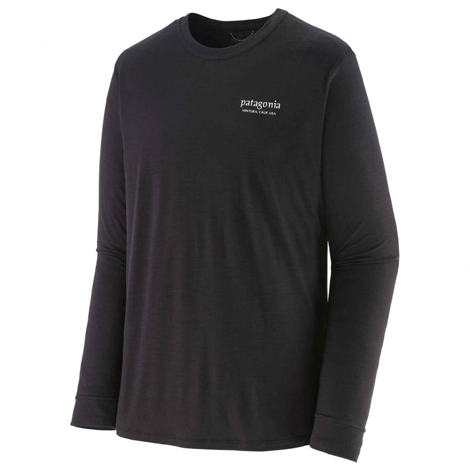 Рубашка из мериноса Patagonia L/S Cap Cool Merino Graphic Shirt, цвет Heritage Header: Black
