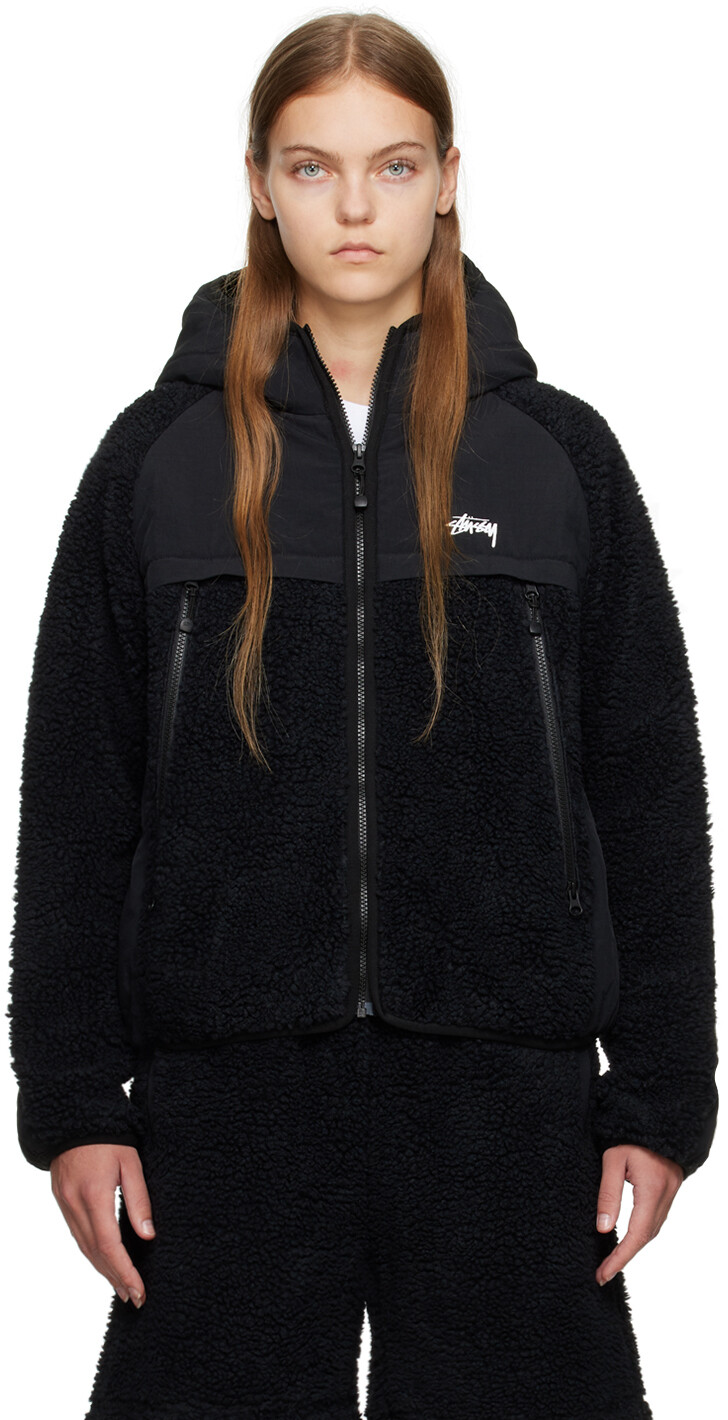 

Черная куртка с капюшоном Stussy