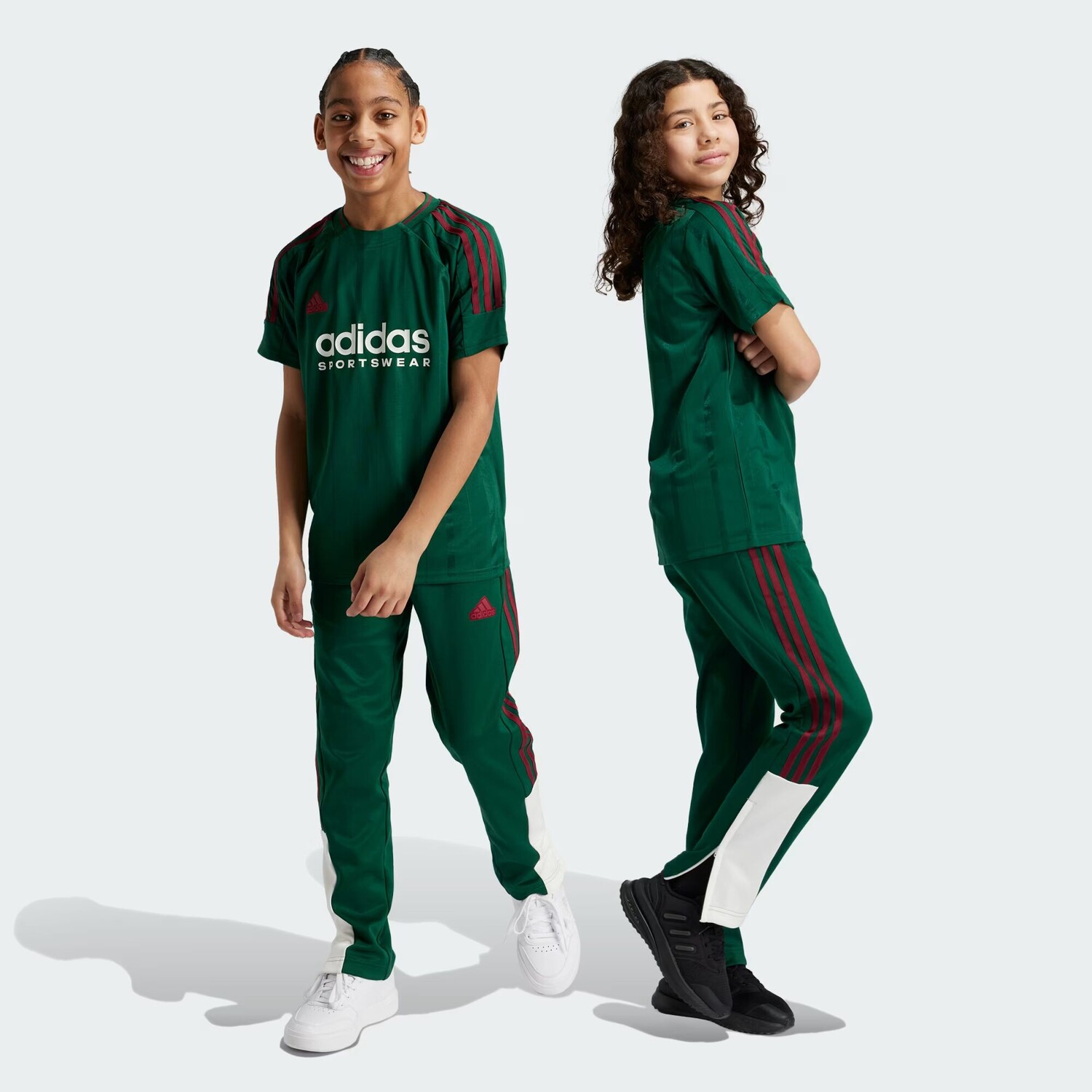 

Брюки Tiro Nations Pack для детей Adidas, цвет Dark Green/Cloud White/Collegiate Burgundy