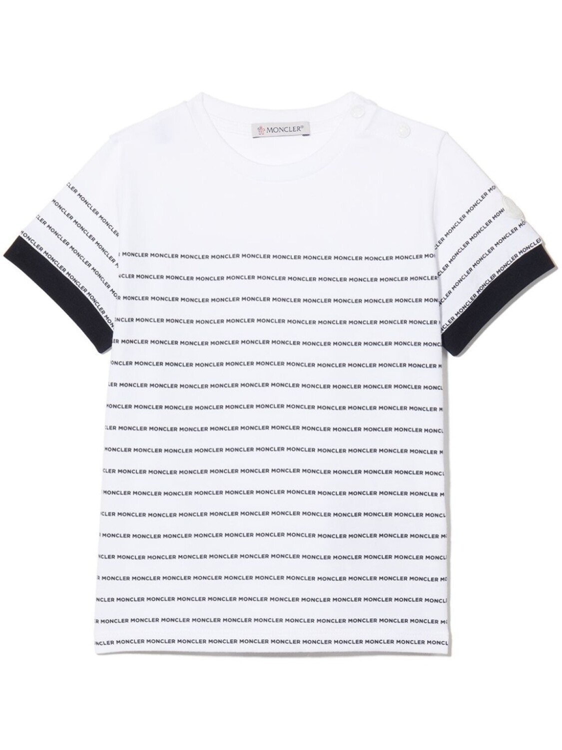 

Moncler Enfant футболка с логотипом, белый