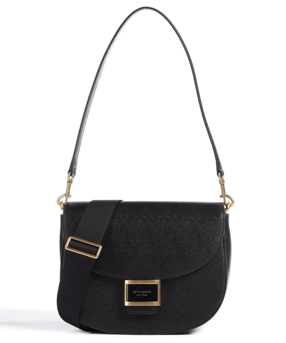 

Сумка через плечо Hudson из зерненой яловой кожи Kate Spade New York, черный