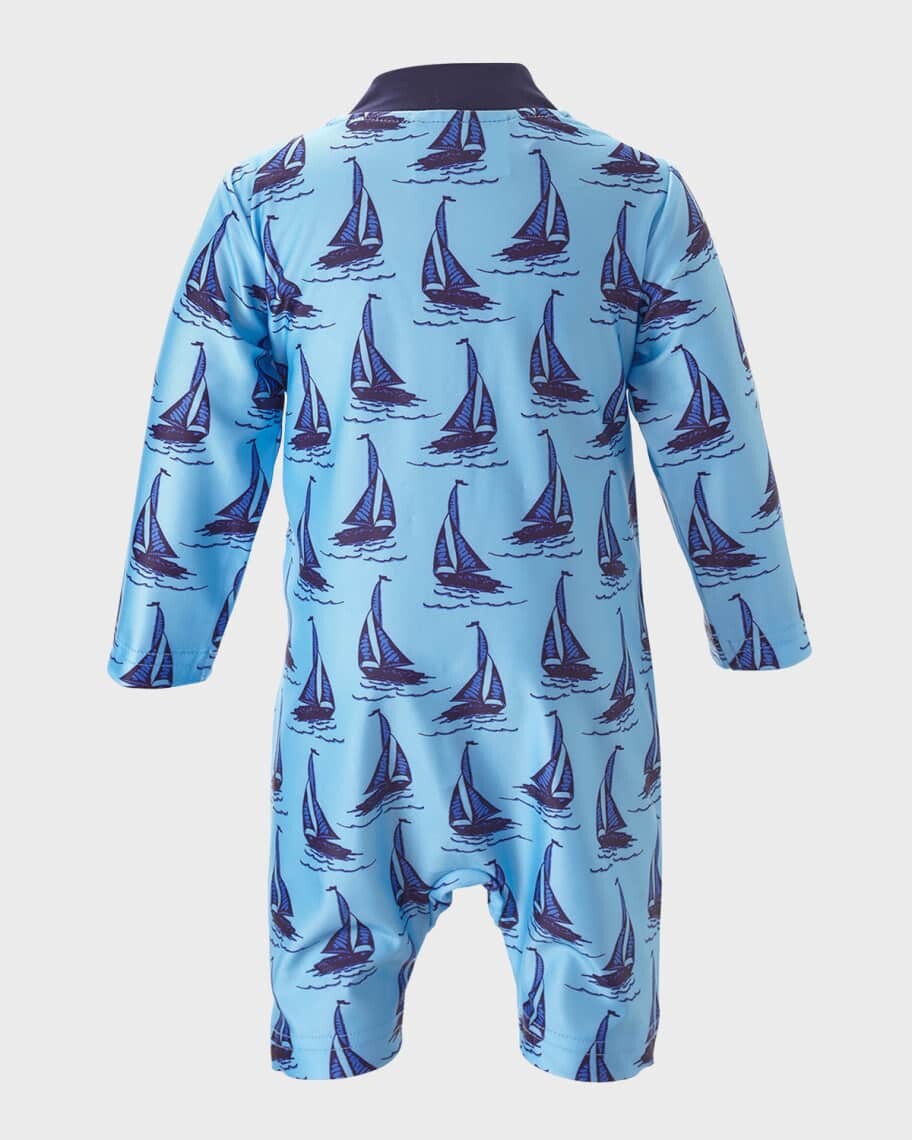 

Купальник Sailboat Zip-Up Rash Guard для мальчика, 6M-24M Rachel Riley