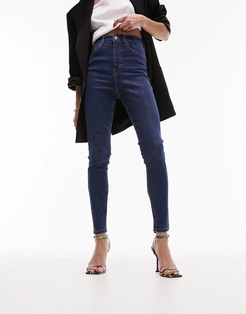 

Голубые утягивающие джинсы Topshop Jamie
