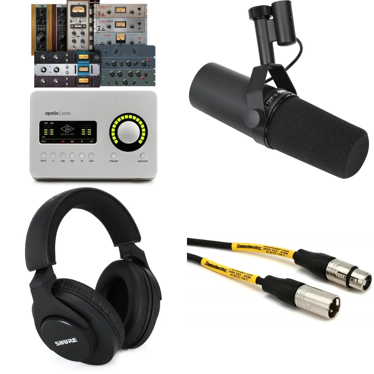 

Комплект для записи вокала Shure SM7B и Apollo Solo Heritage USB-C