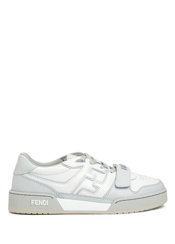 

Бело-серые женские кожаные кроссовки fendi match Fendi