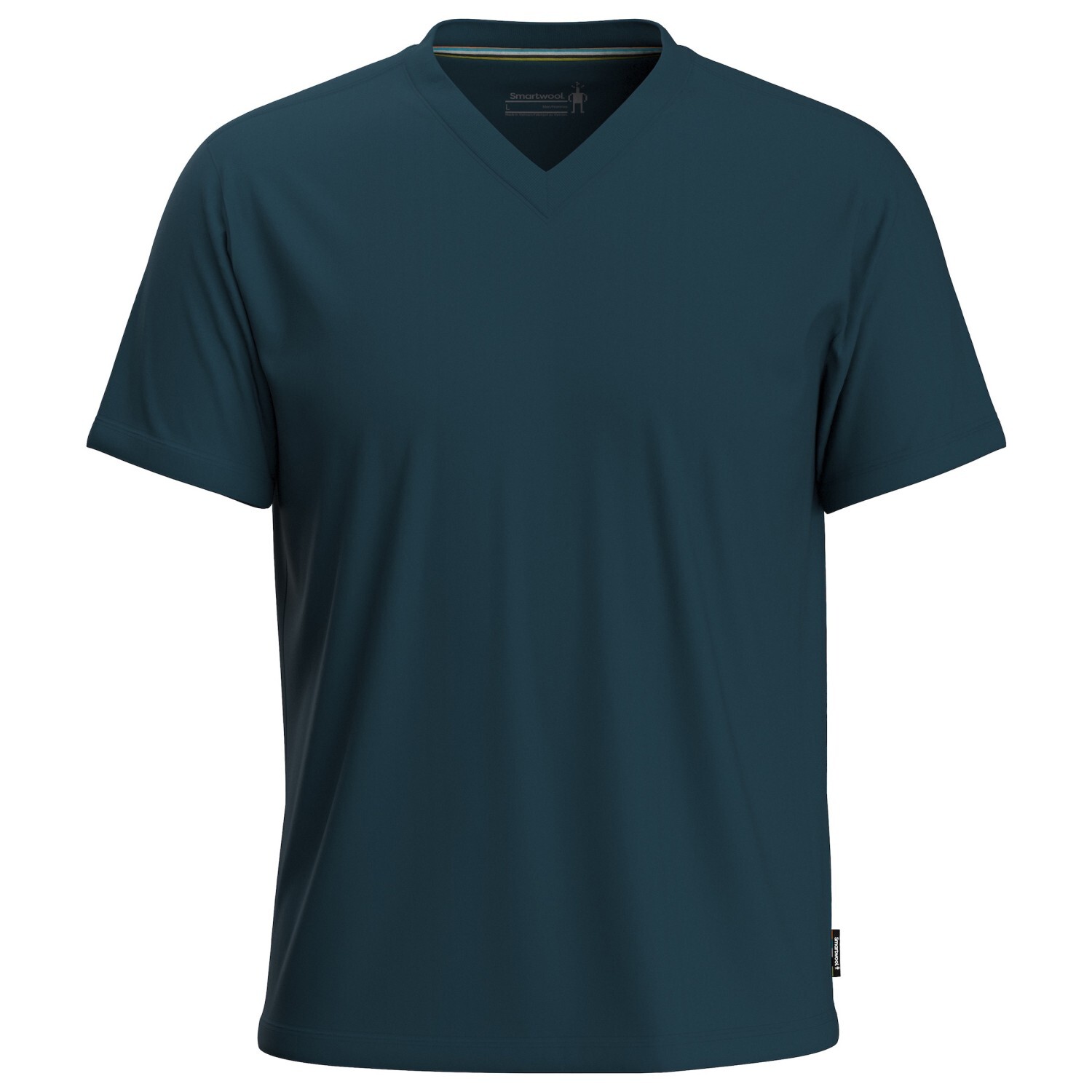 

Рубашка из мериноса Smartwool Perfect V Neck Tee, цвет Twilight Blue