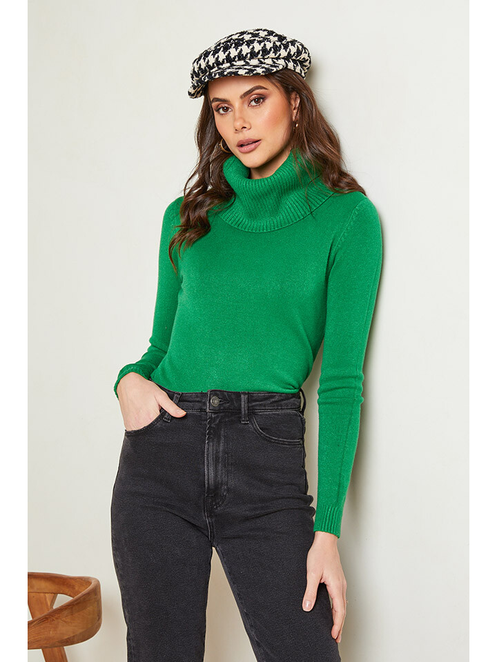 

Свитер Soft Cashmere Rollkragen, зеленый