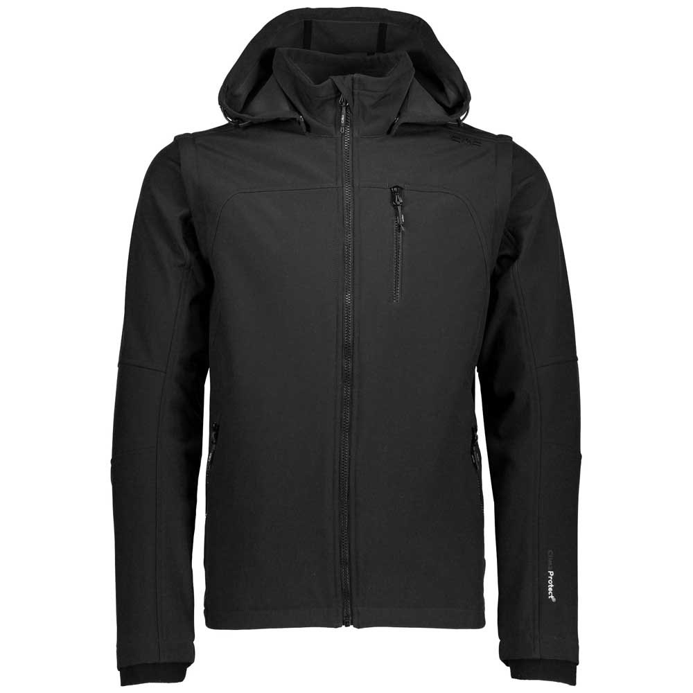 Куртка CMP Snaps Hood With Detechable Sleeves 3A74427N, черный