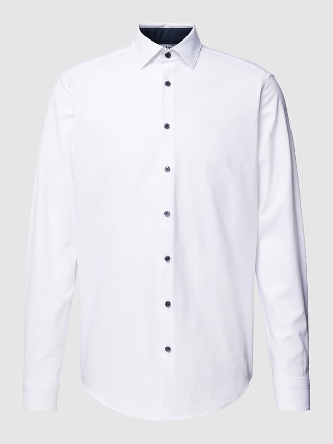 Деловая рубашка классического кроя с воротником «Кент» Jake*s, белый деловая рубашка супероблегающего кроя с воротником акулы jake s белый