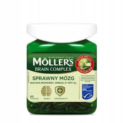 Moeller'S Complex Omega 3 Витамин D3 Bacopa Monnieri 60 капсул, Moller'S