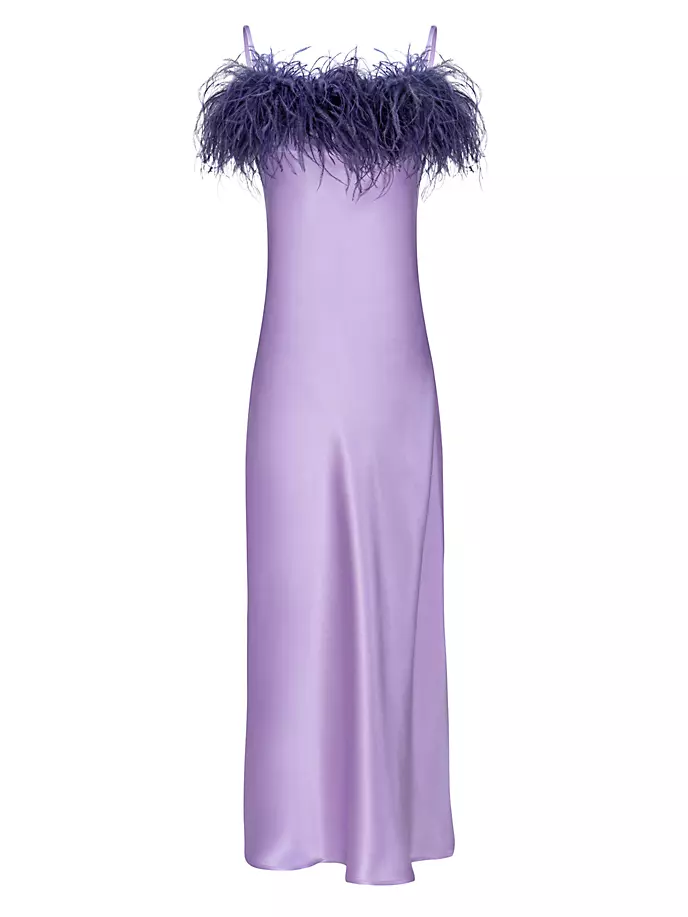 

Платье Boheme с перьями Sleeper, цвет lilac