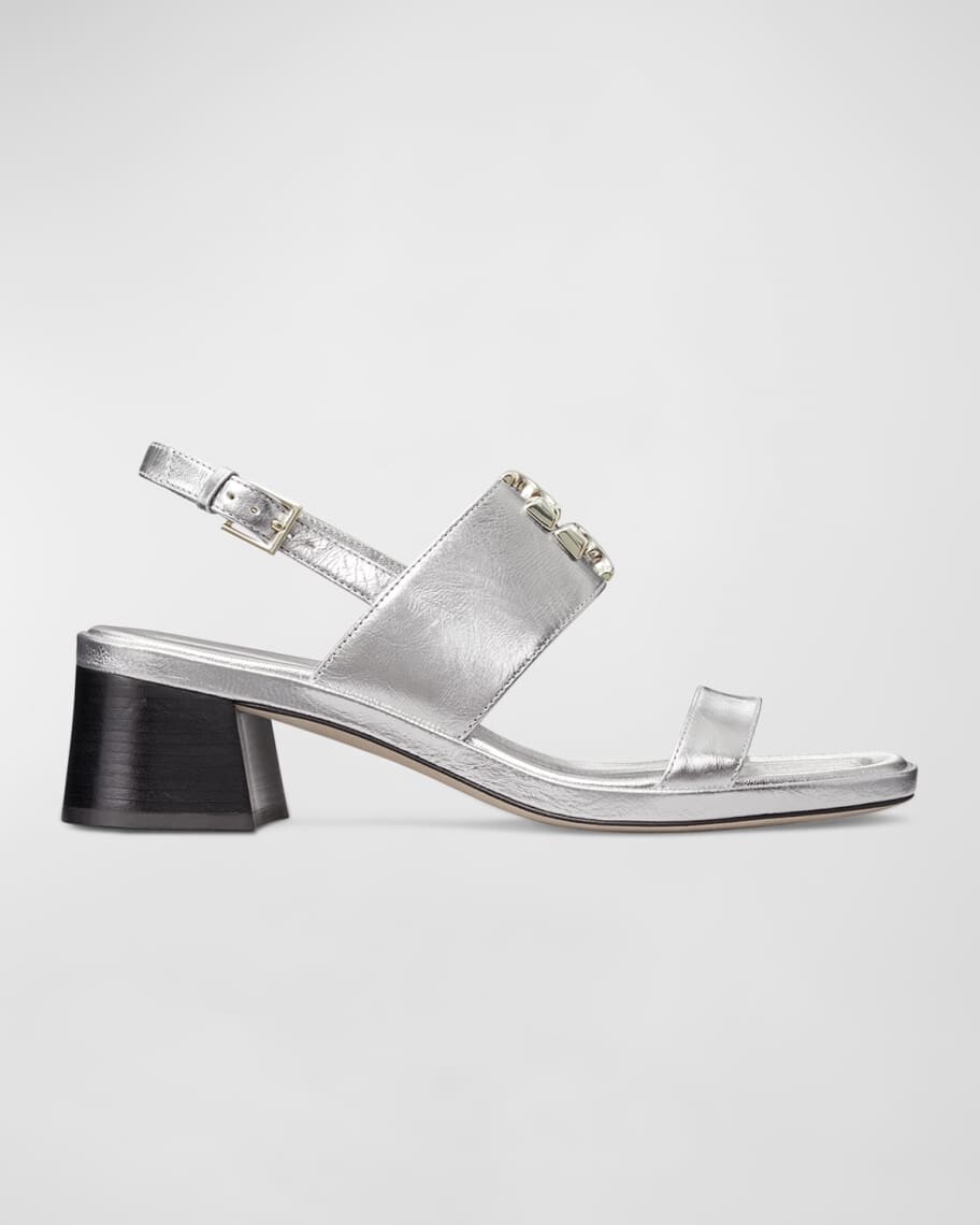 

Сандалии Eleanor 55 на блочном каблуке с ремешком на пятке Tory Burch