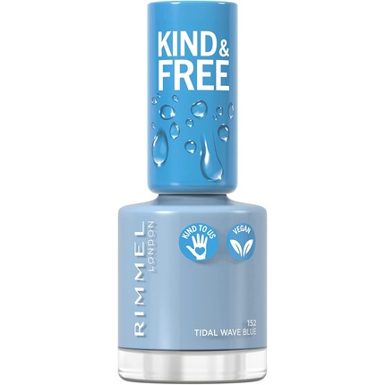 rimmel london nail polish kind and free 152 tidal wave blue Лак для ногтей Kind & Free 152 Tidal Wave Blue 8 мл, Rimmel