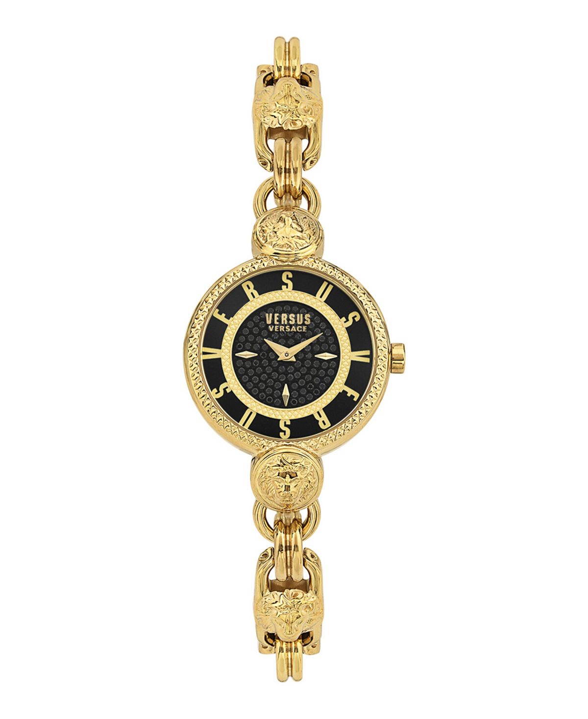 Женские кварцевые часы Les Docks Petite с 2 стрелками из нержавеющей стали золотистого цвета, 30 мм Versus Versace