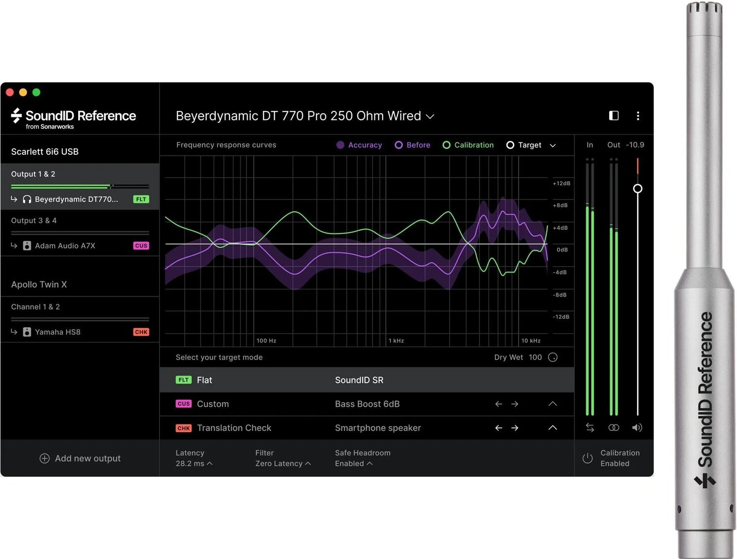 

Эталонный плагин Sonarworks SoundID для динамиков и наушников с измерительным микрофоном