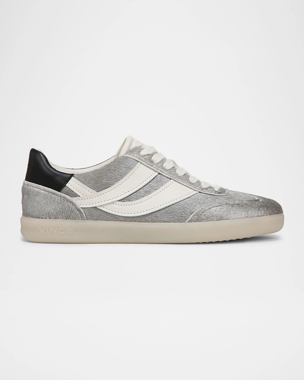 

Кожаные кроссовки Oasis в стиле ретро в стиле ретро Vince, цвет Silver Hair Calf Leather