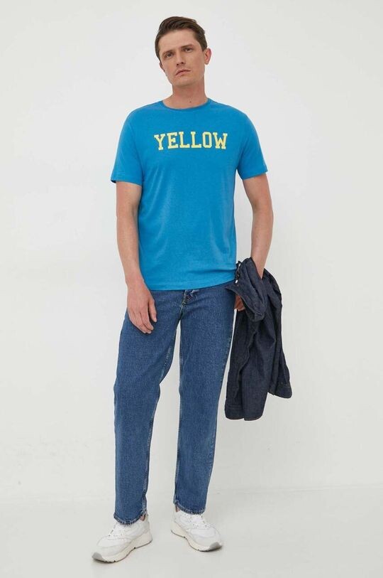

Хлопковая футболка United Colors of Benetton, синий