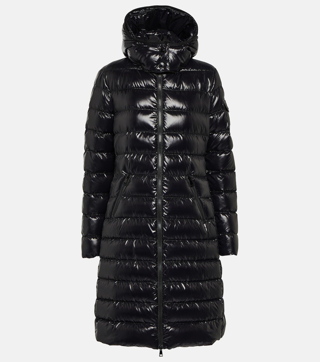 Стеганое пуховое пальто Moka MONCLER, черный пуховое пальто kamile moncler enfant черный