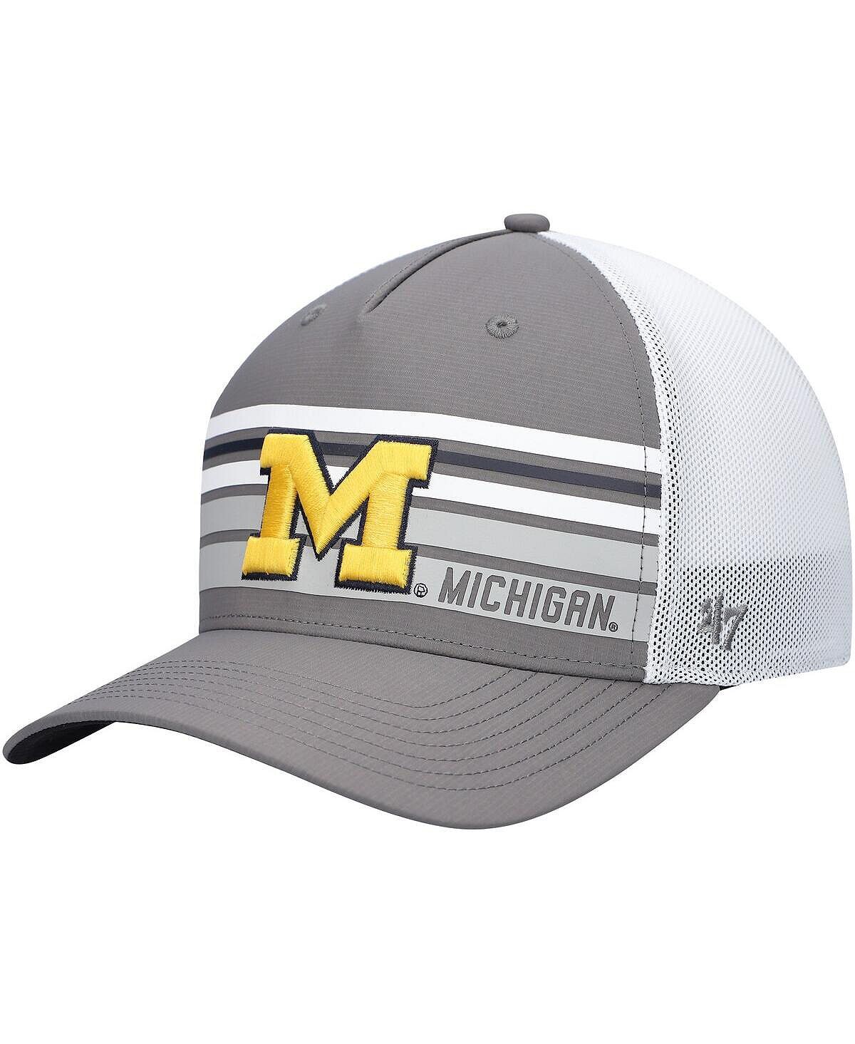 

Мужская угольная регулируемая кепка Michigan Wolverines Brrr Altitude Trucker '47 Brand