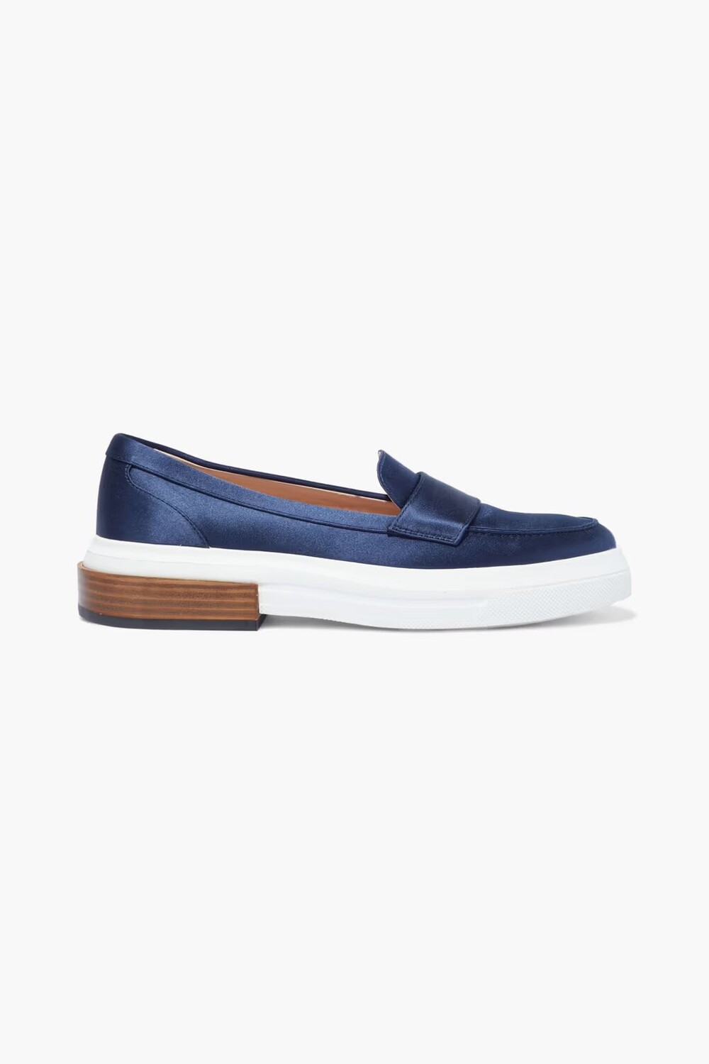 

Атласные лоферы Tod'S, темно-синий