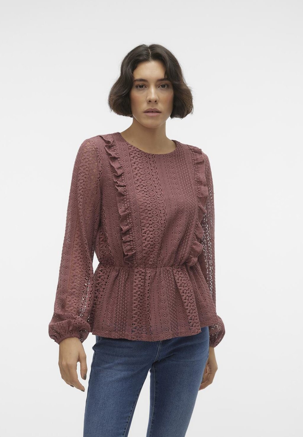 

Блузка Vmhoney Vero Moda, цвет rose brown