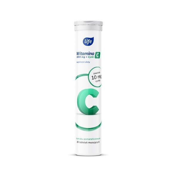 

Life Witamina C 1000+Cynk иммуномодулятор, 20 шт.