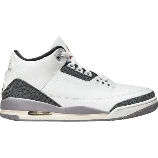 

Кроссовки Air Jordan 3 Retro Grey Cement, цвет Gipfel Weiß/Feuerrot/Zement Grau/Schwarz