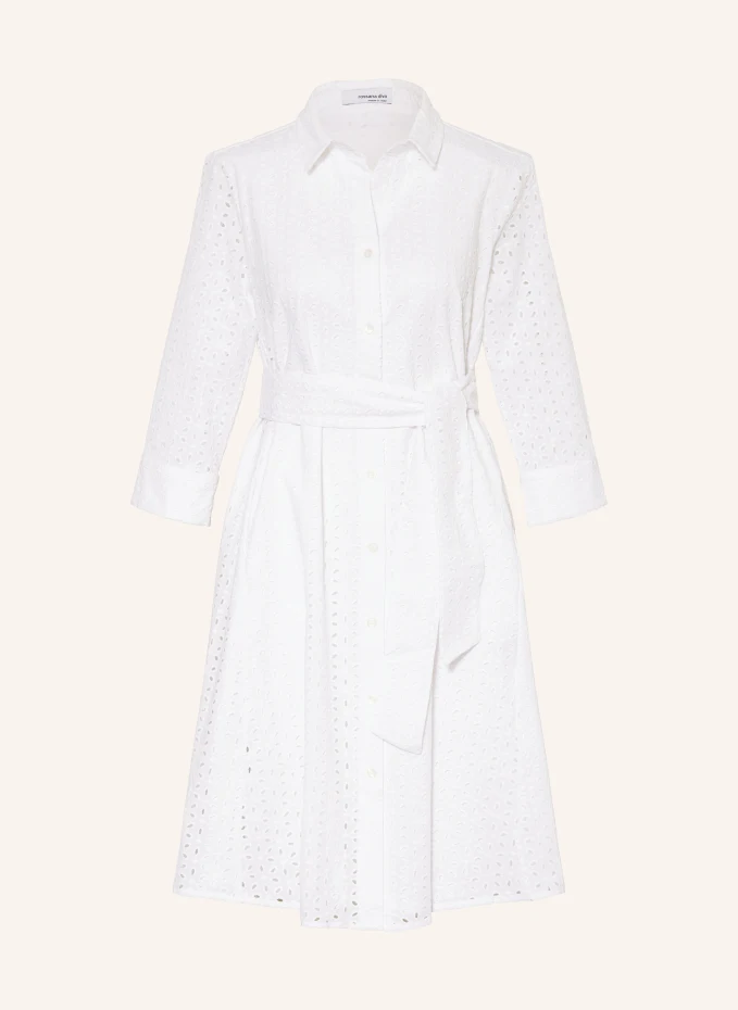 Кружевное платье-рубашка Rossana Diva, белый