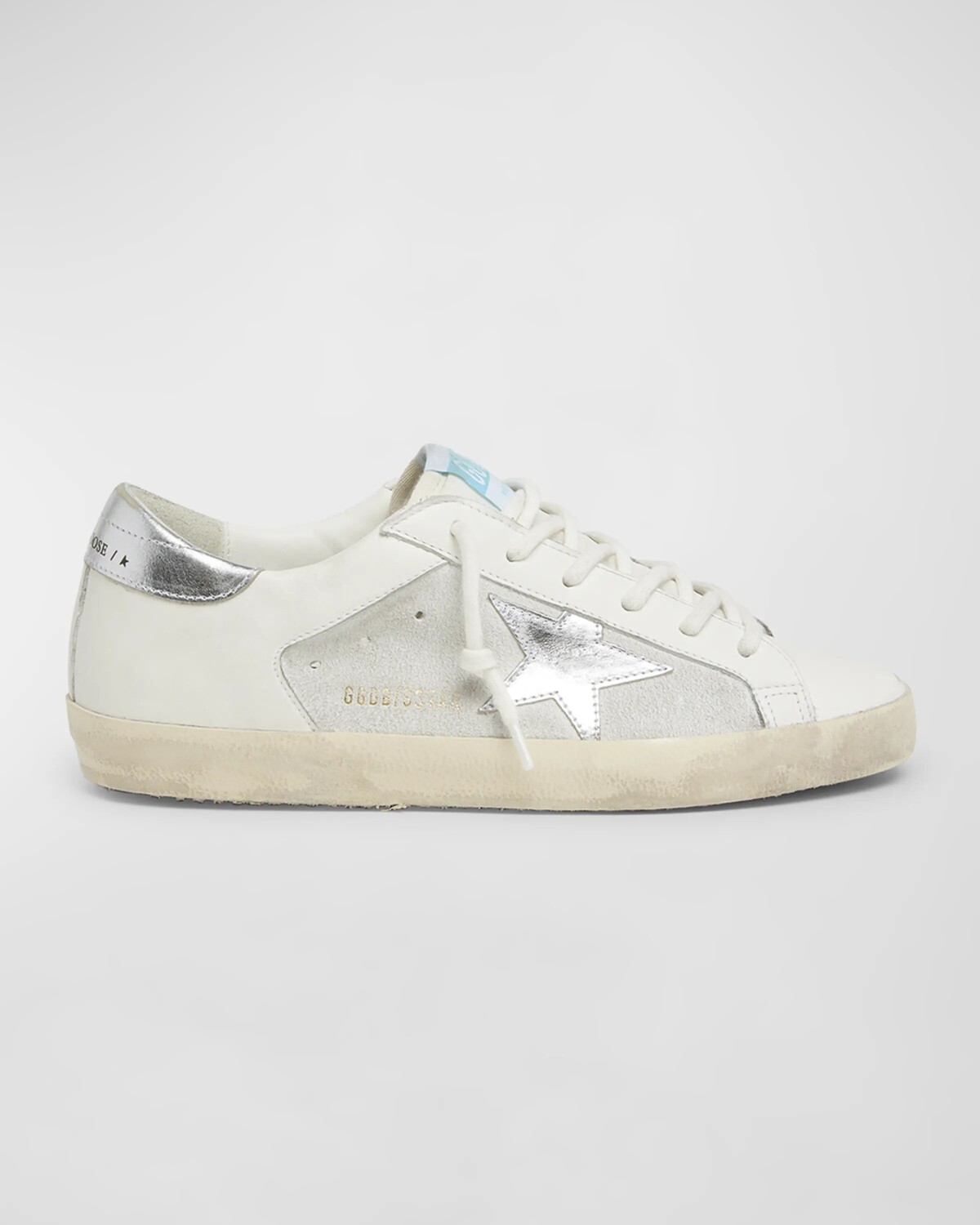 

Кожаные низкие кеды Super Star Mix Golden Goose, цвет Optic White Silver Gold