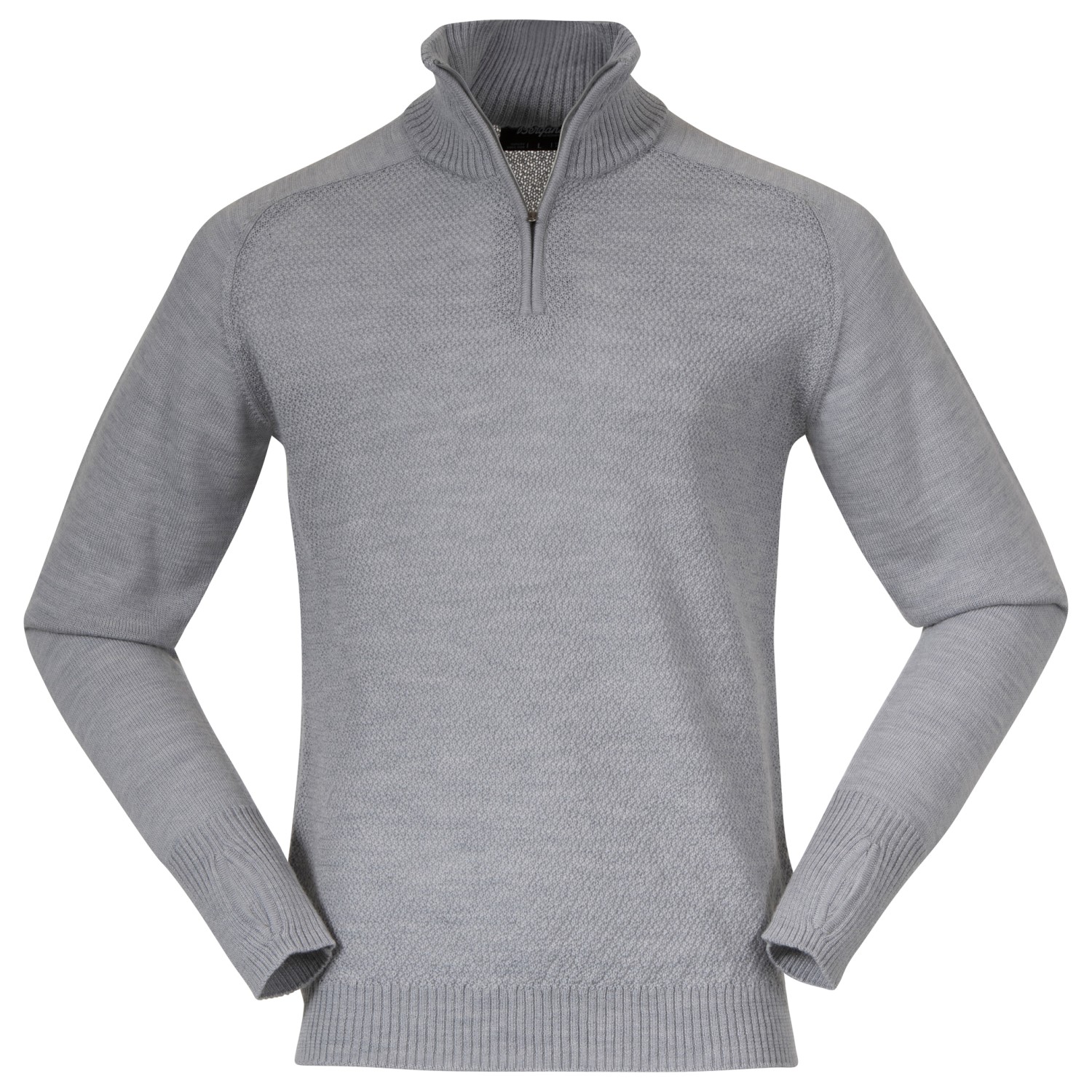 Шерстяной свитер Bergans Ulriken Light Merino Jumper, цвет Magnesium Grey
