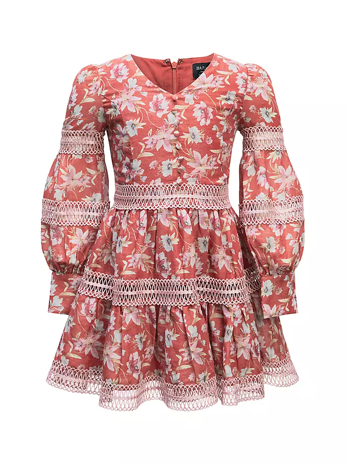 Мини-платье Carminia для маленьких девочек и девочек Bardot Junior, красный платье мини bardot fleur цвет bold floral