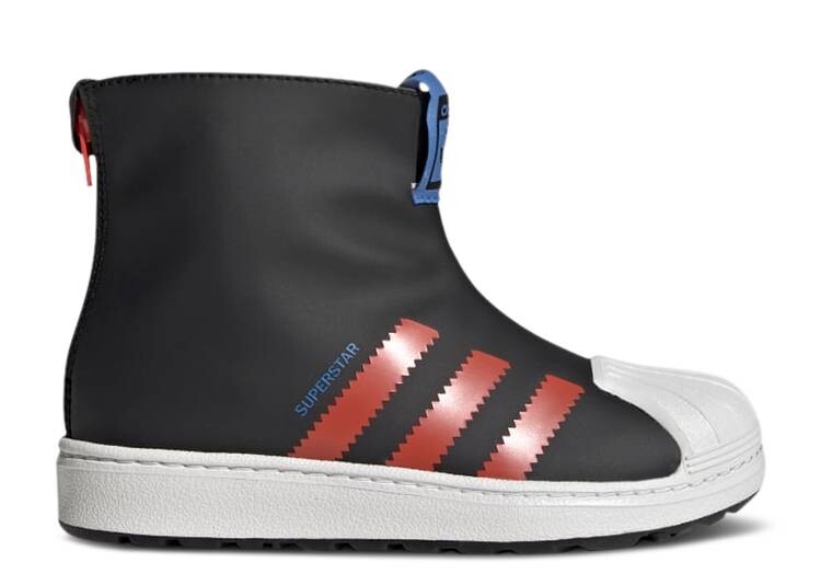 

Кроссовки Adidas SUPERSTAR 360 RAIN BOOT J 'BLACK BRIGHT RED', черный