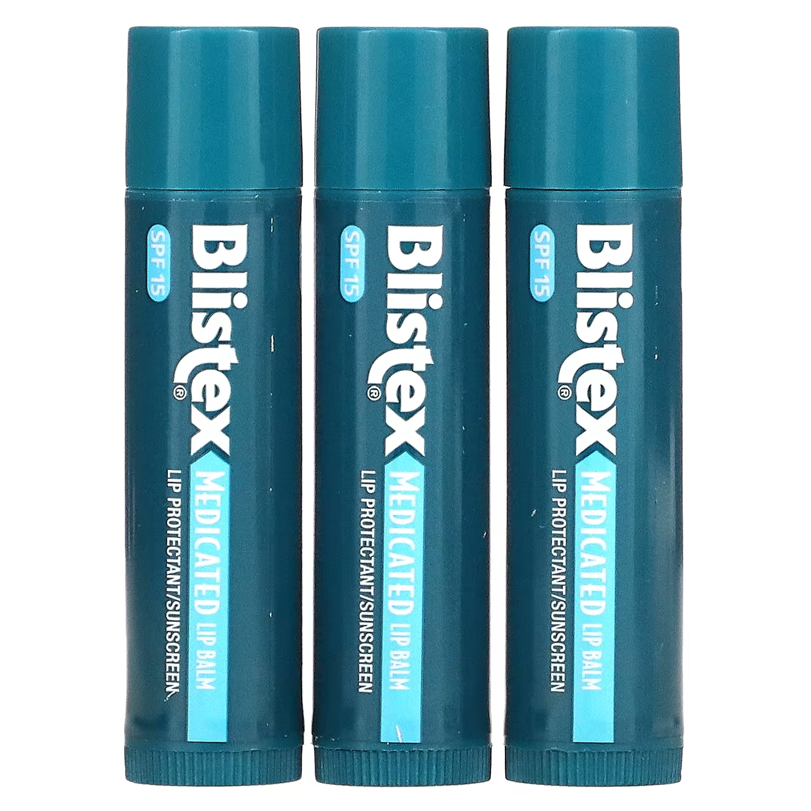 Blistex Лекарственное средство для защиты губ/солнцезащитный крем SPF 15, оригинальная упаковка из 3 бальзамов по 0,15 унции (4,25 г) каждая фотографии