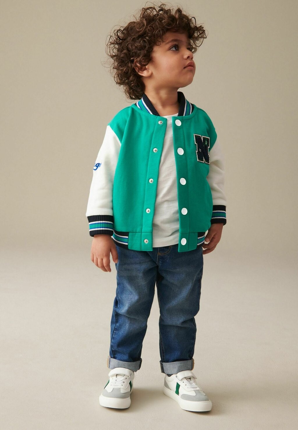 

Куртка-бомбер VARSITY 3MTHS-7YRS Next, цвет green