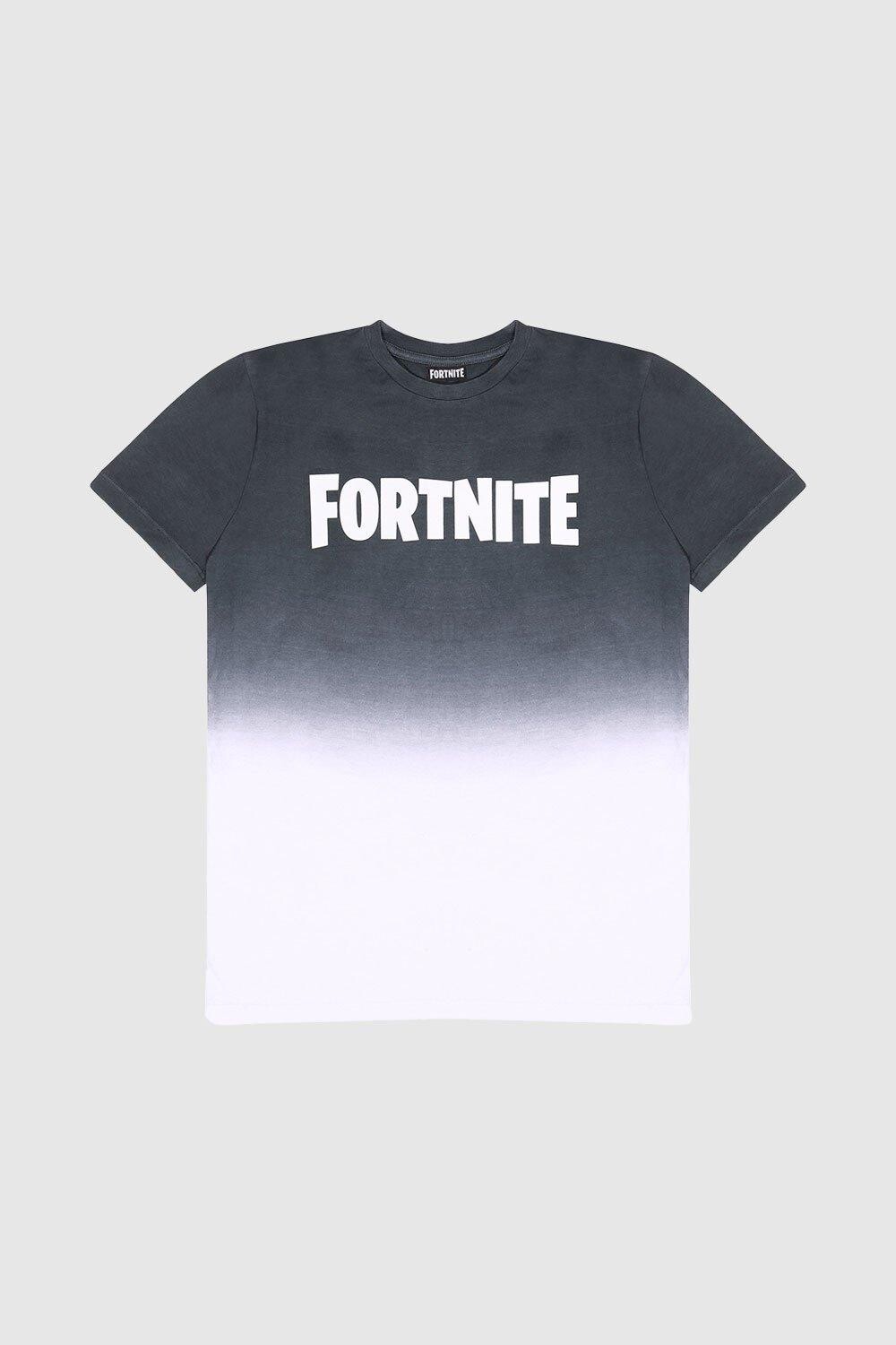 

Футболка с эффектом омбре Fortnite, серый